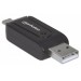 ADAPTADOR OTG MANHATTAN MICRO USB A USB 2.0 CON LECTOR TARJETAS 24 EN 1 