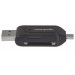 ADAPTADOR OTG MANHATTAN MICRO USB A USB 2.0 CON LECTOR TARJETAS 24 EN 1 