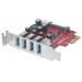 TARJETA USB V3 PCI EXPRESS 4 PTOS CORTO-BRACKET  MANHATTAN