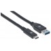CABLE USB 3.1, GEN 1, A MACHO/ C MACHO, 5 GBPS, 3 M, NEGRO MANHATTAN