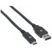 CABLE USB,MANHATTAN,354974,-C V3.1, C-A 2.0M NEGRO