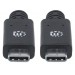 CABLE USB,MANHATTAN,355223,-C V3.1, C-C 1.0M NEGRO 10GBPS 5A