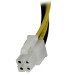 CABLE 20CM EXTENSION ALARGADOR FUENTE ALIMENTACION CORRIENTE TARJETA MADRE CPU ATX12V 4 PINES P4 - MACHO A HEMBRA - STARTECH.COM MOD. ATXP4EXT