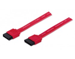 CABLE SATA MANHATTAN 50CM 7 PINES CONECTOR RECTO M-M