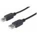 CABLE USB 2.0 MANHATTAN A-B DE 1.8 MTS NEGRO