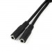 ADAPTADOR DIVISOR DE AUDIO MINI-JACK 3.5MM 4 PINES A CONECTORES SEPARADOS DE AUDIFONOS Y DE MICROFONO - M A 2XH - STARTECH.COM MOD. MUYHSMFF