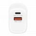 CARGADOR PARED,MANHATTAN,406291,  20W, USB-C PD (20W) Y USB-A QC (18W)