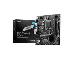 MB MSI B760 INTEL S-1700 14A/13A/12A GEN/2X DDR4 4800/HDMI/M.2/4X USB3.2/MATX/GAMA MEDIA