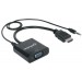 CABLE CONVERTIDOR MANHATTAN HDMI A VGA + AUDIO 3.5MM 1080P M-H